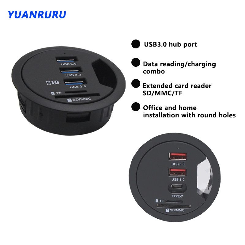 Desk Setup Hub - USB Hub USB 3.0 USB 2.0