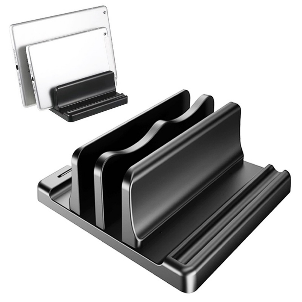 Vertical Laptop Stand - Pojedynczy/Podwójny Pionowy Stojak na Laptopa Regulowany