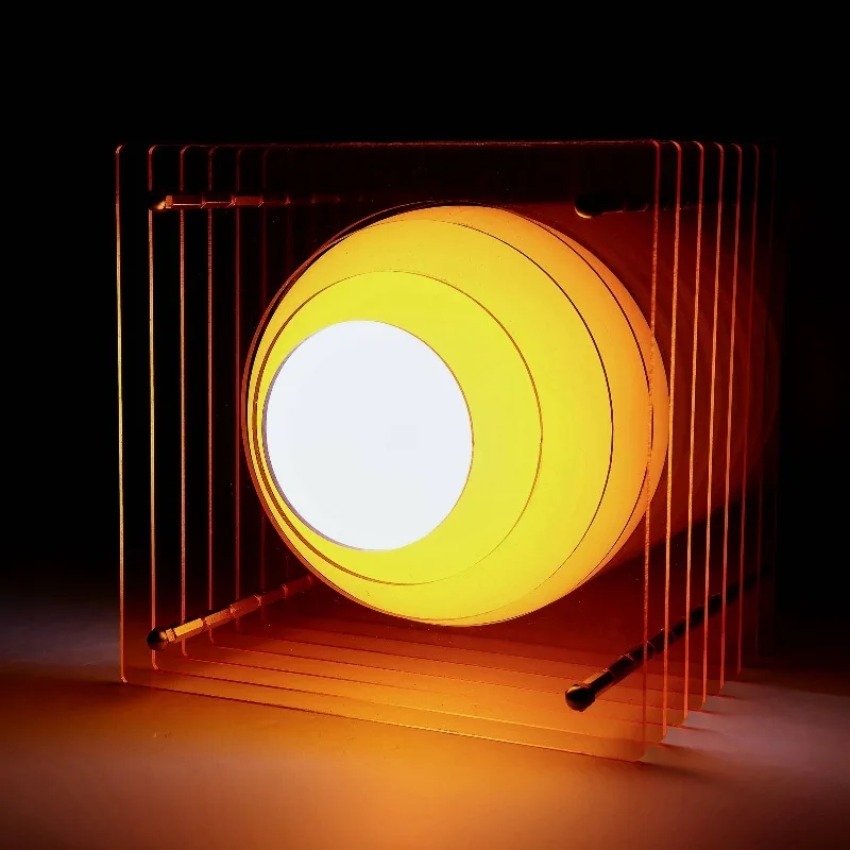 Desk Setup Decor - DIY Akrylowa Lampa Księżycowa Tysiąc Warstw