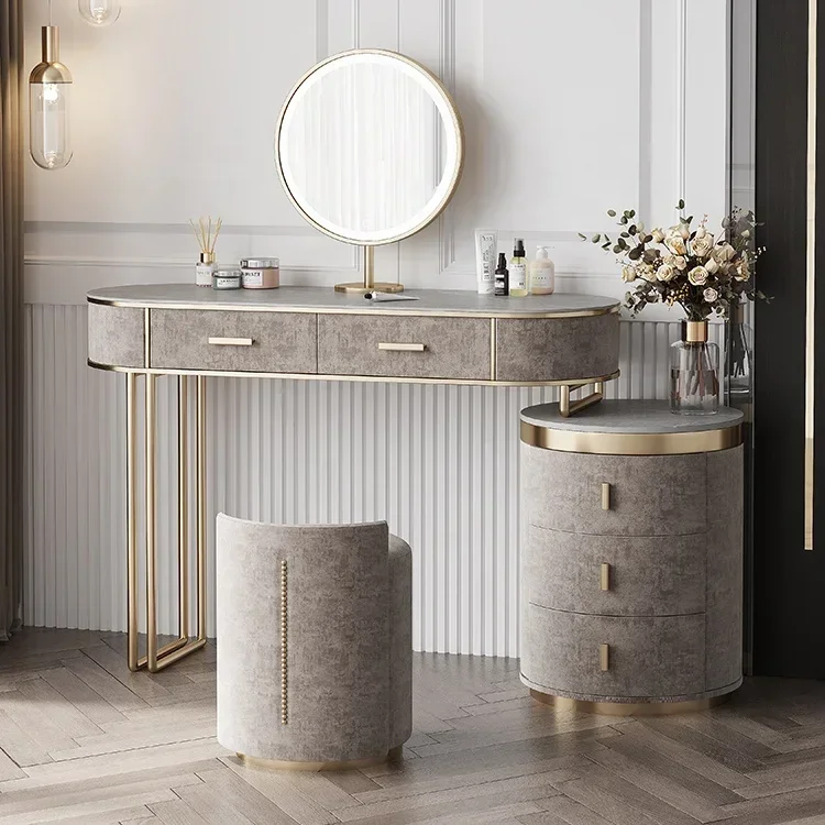 Desk Vanity Setup - Luksusowy zestaw mebli do sypialni w