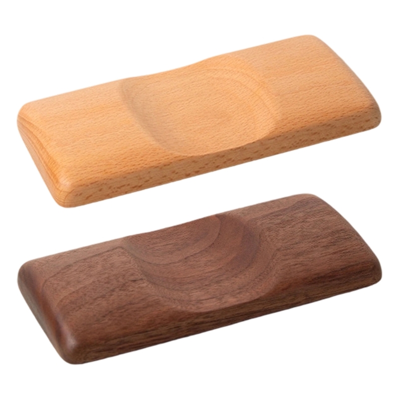 Desk Setup Kit - U55C Elegancka drewniana poduszka nadgarstek myszy