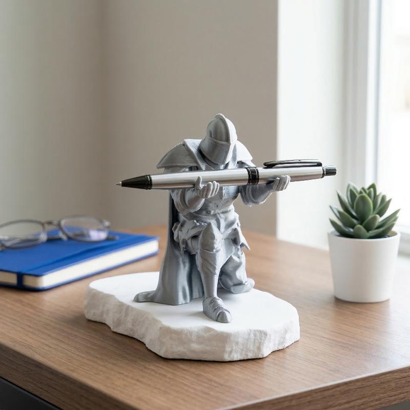 Desk Setup Home Office - Unikalny organizer na długopisy w kształcie