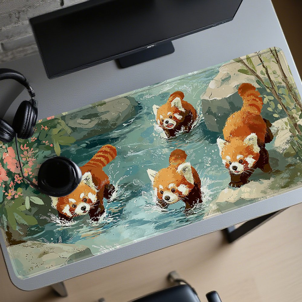 Desk Setup Streaming - Podkładka na biurko XXL z motywem