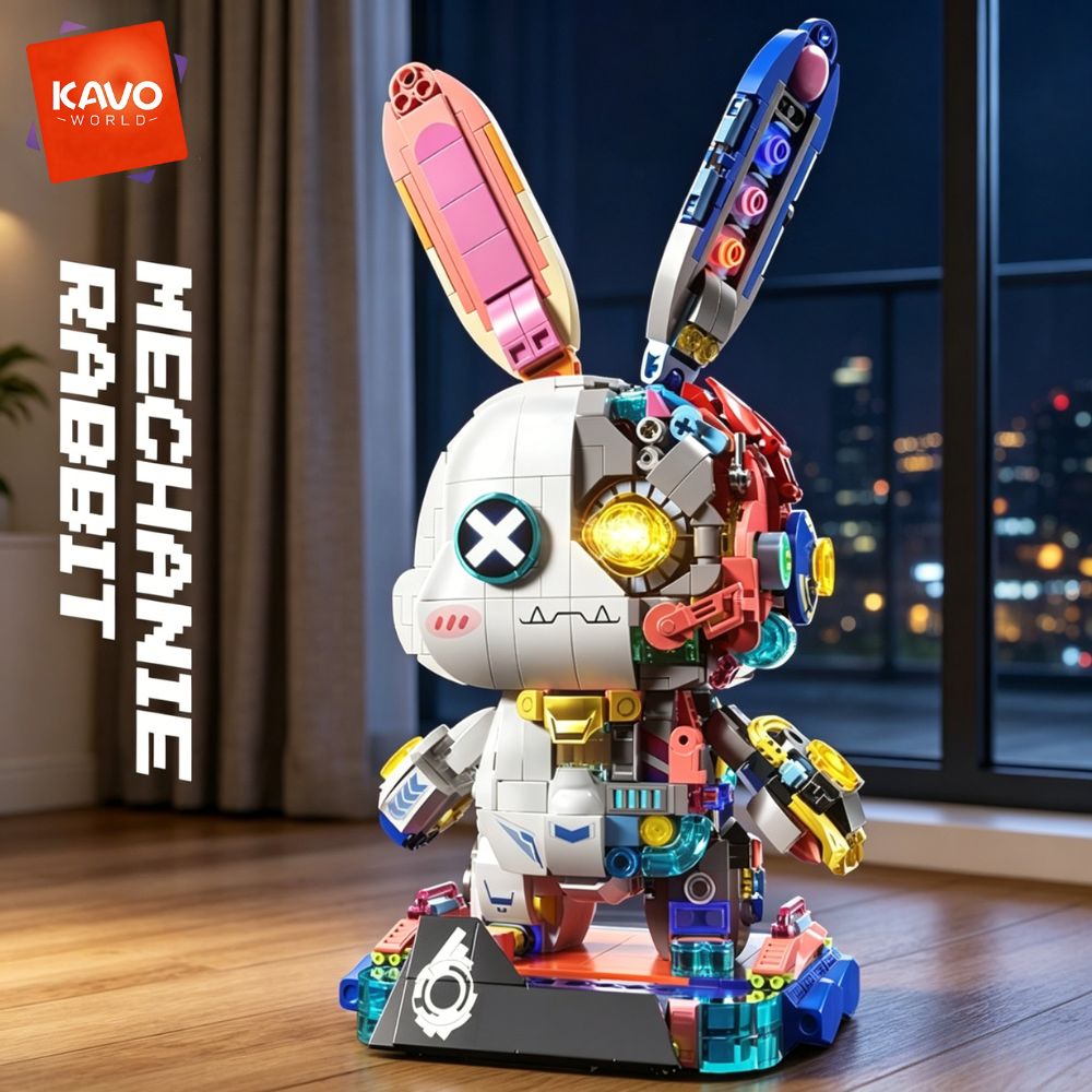 Desk Setup Kit - KAVOWORLD 1377 elementów Zestaw Klocków Robot