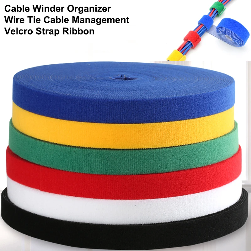 Cable Velcro Strap - 5M DIY Nylonowe opaski kablowe wielokrotnego