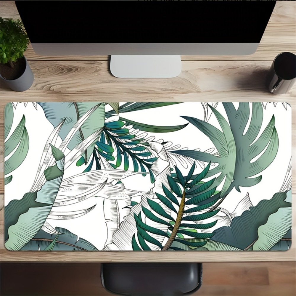 Wzór z motywem roślin tropikal – Desk Setup With Plants recenzja i cena