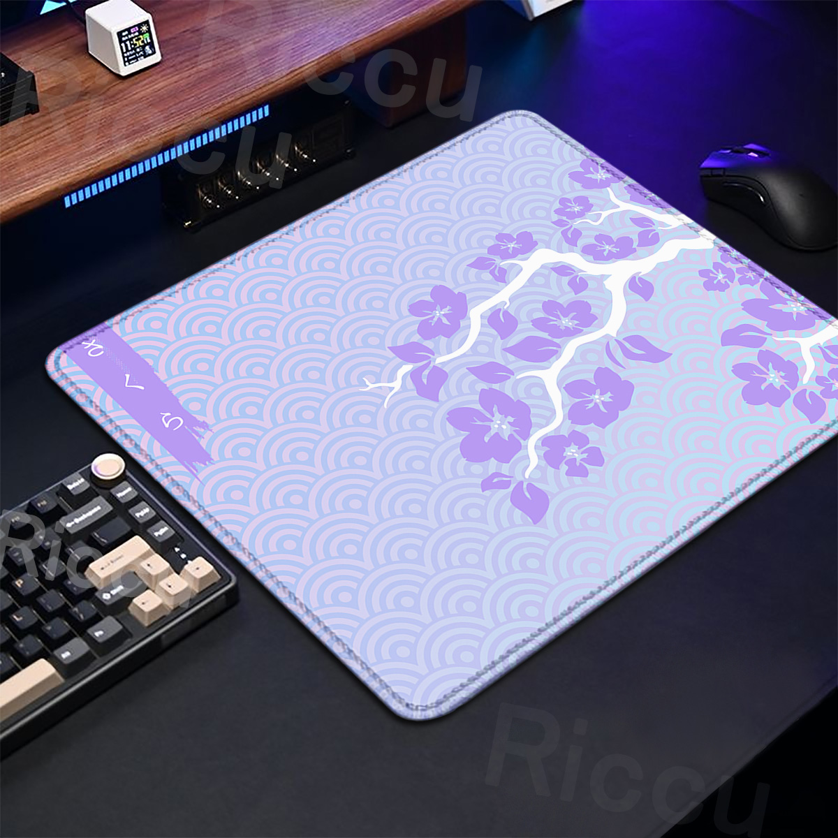 Fioletowa podkładka pod mysz S – Desk Setup Pink recenzja i cena