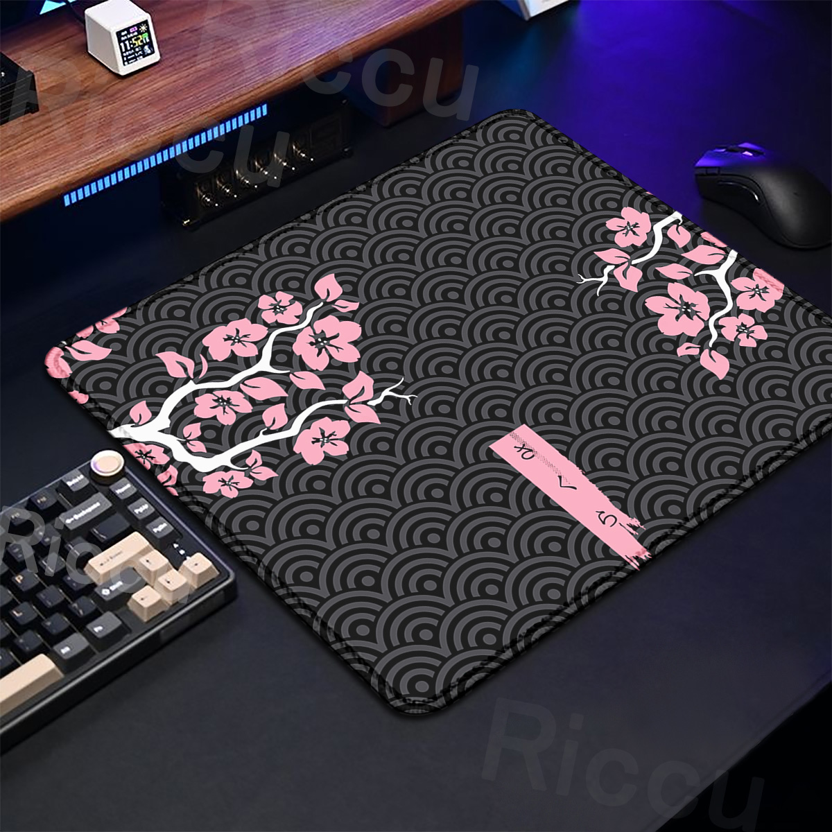 Fioletowa podkładka pod mysz S – Desk Setup Pink recenzja i cena