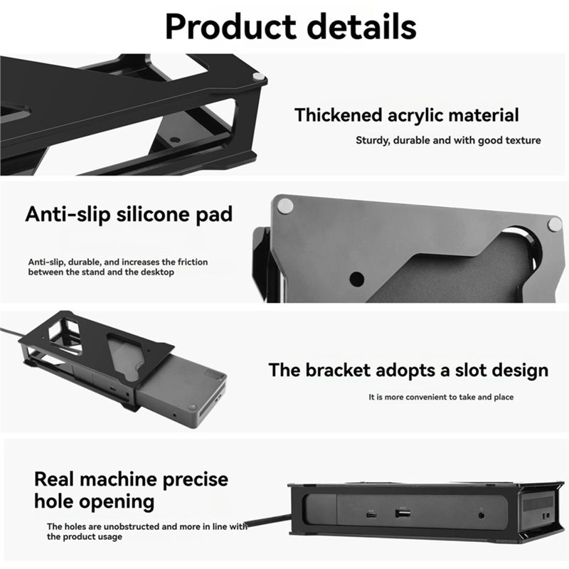 Akrylowy uchwyt pod biurko do  – Desk Setup Hub recenzja i cena