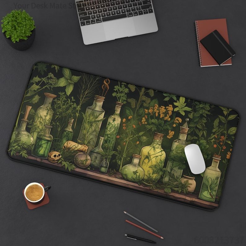 Wiedźmińskie Botaniczne Ziołow – Desk Setup With Plants recenzja i cena