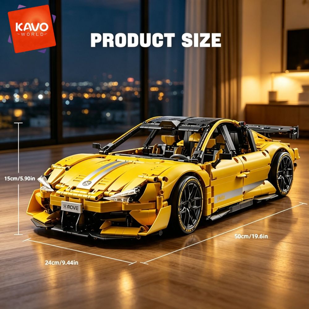 KAVOWORLD 2143 elementów Żółty – Yellow Desk Setup recenzja i cena