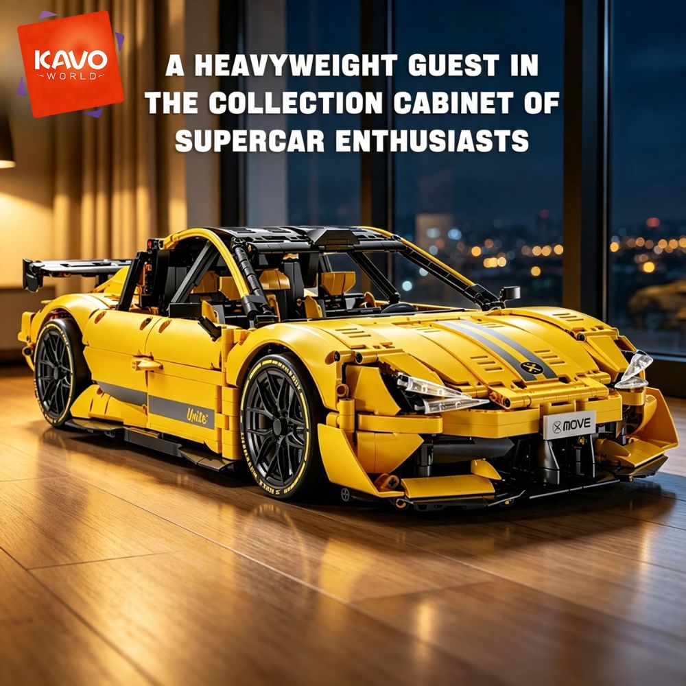 KAVOWORLD 2143 elementów Żółty – Yellow Desk Setup recenzja i cena