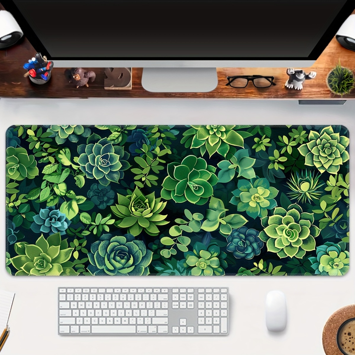 Podkładka pod mysz dla graczy  – Desk Setup With Plants recenzja i cena
