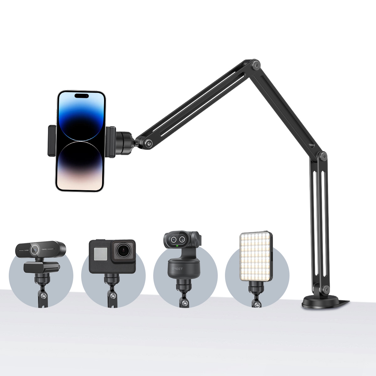 Regulowane ramię mikrofonowe E – Desk Setup Streaming recenzja i cena