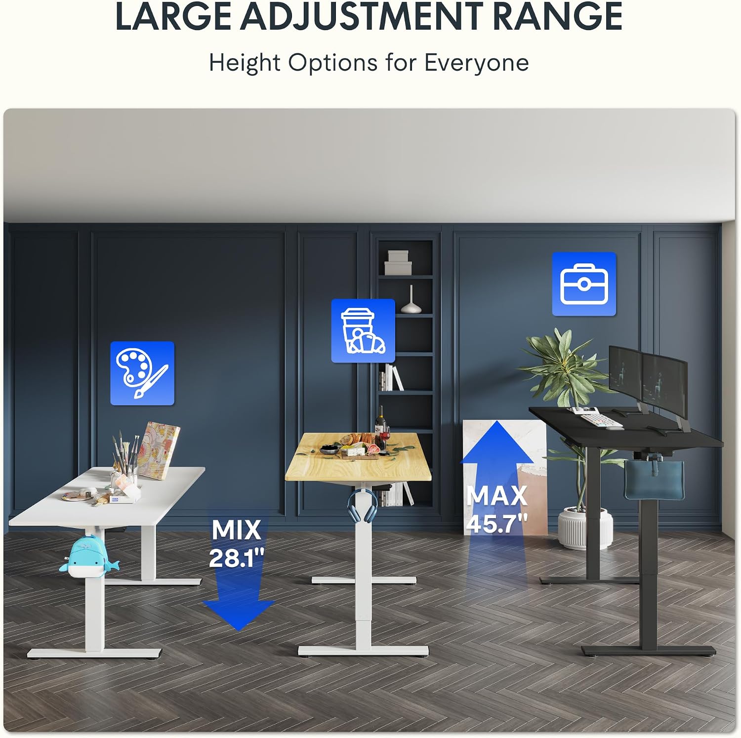 Elektryczne biurko stojące FLE – Desk Setup Black And Wood recenzja i cena