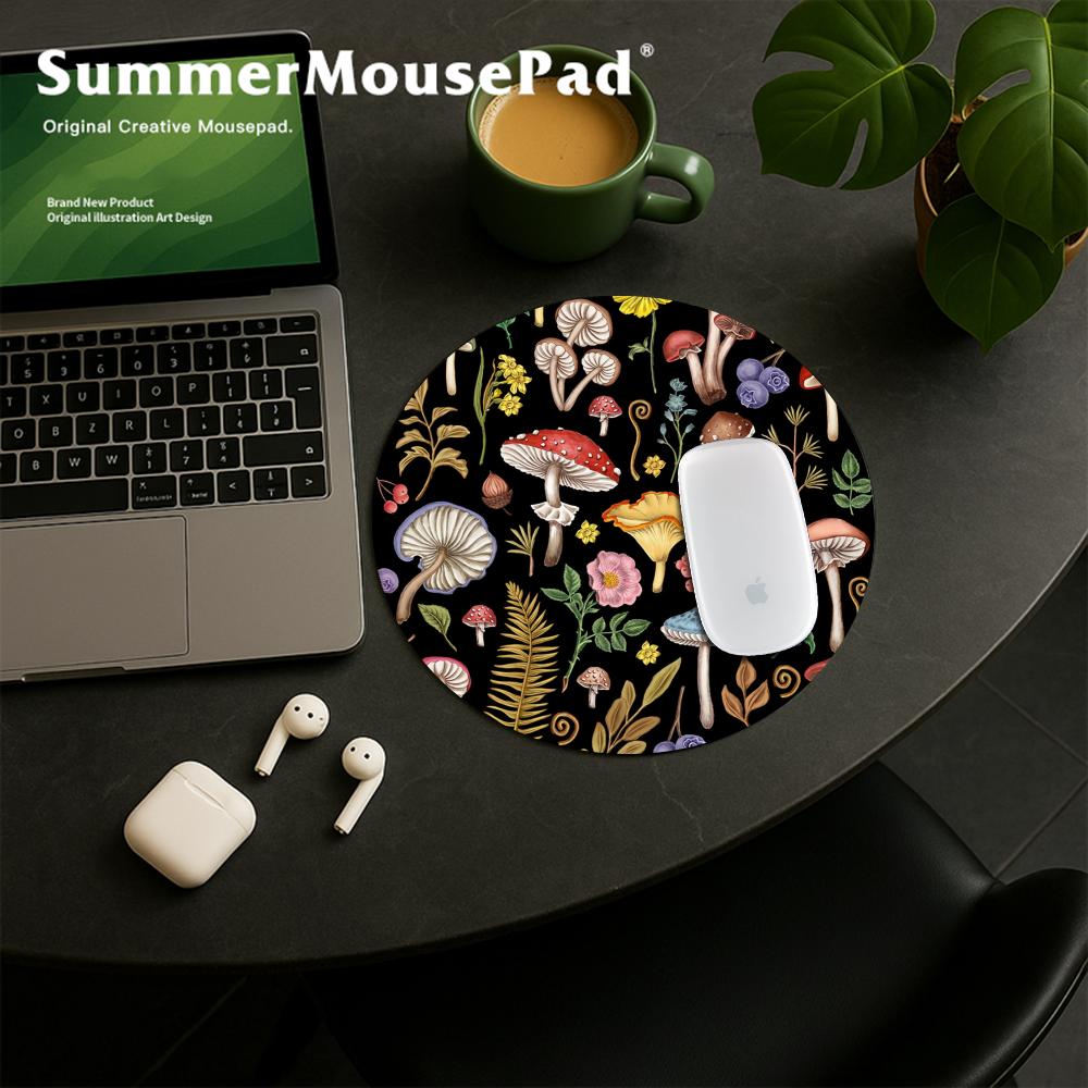 Okrągła podkładka pod mysz z r – Desk Setup With Plants recenzja i cena