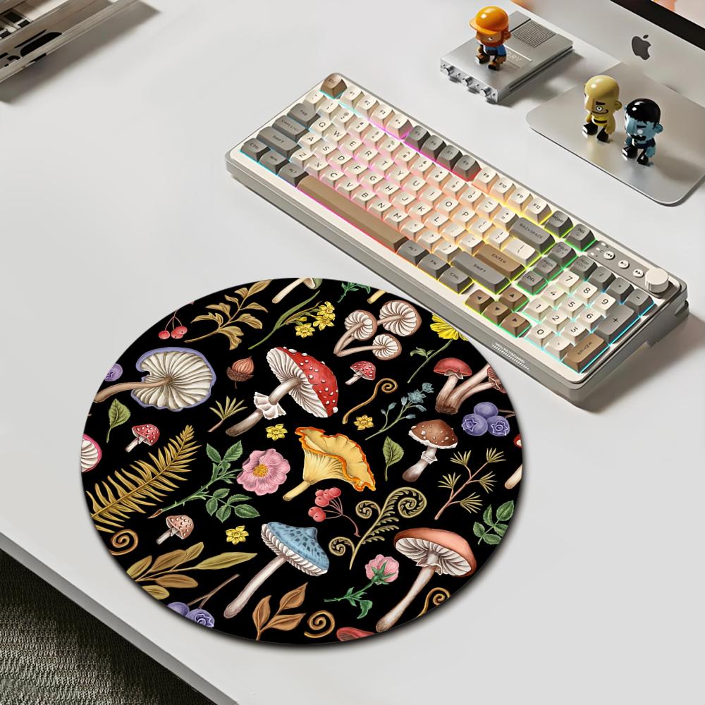 Okrągła podkładka pod mysz z r – Desk Setup With Plants recenzja i cena