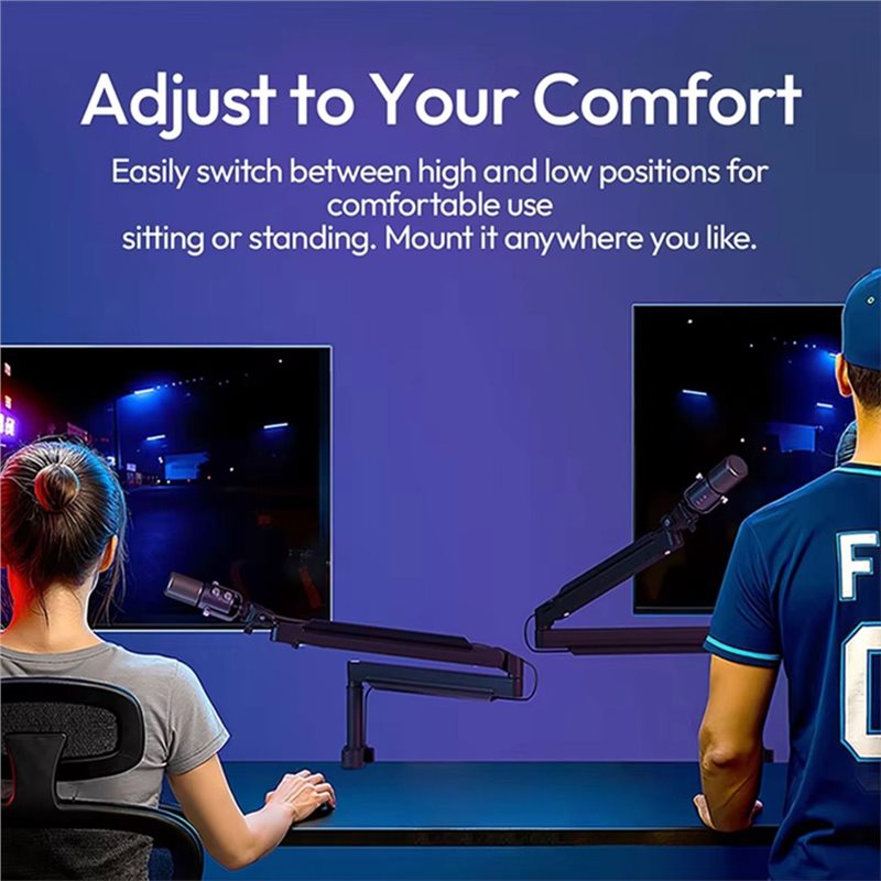 AT82-ZJ05 Regulowany uchwyt mi – Desk Setup Streaming recenzja i cena