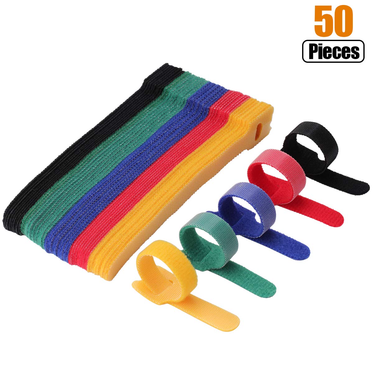 50 sztuk 12*150-300mm typ T op – Cable Velcro Strap recenzja i cena