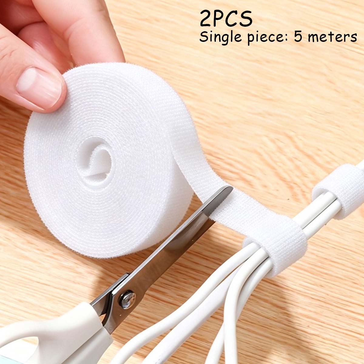 2 szt. samoprzylepnych opasek  – Cable Velcro Strap recenzja i cena