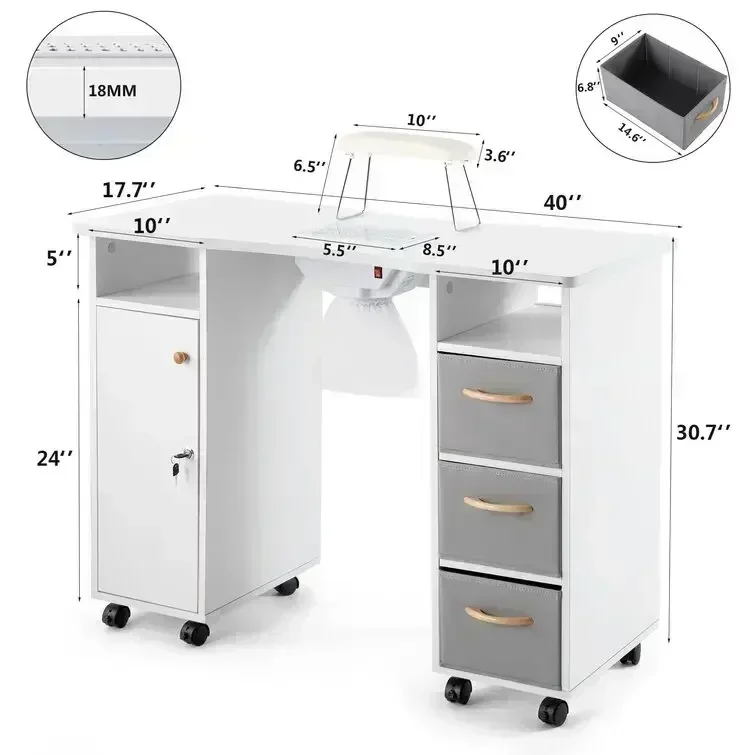 Nowoczesne zestawy stolików i  – Desk Vanity Setup recenzja i cena