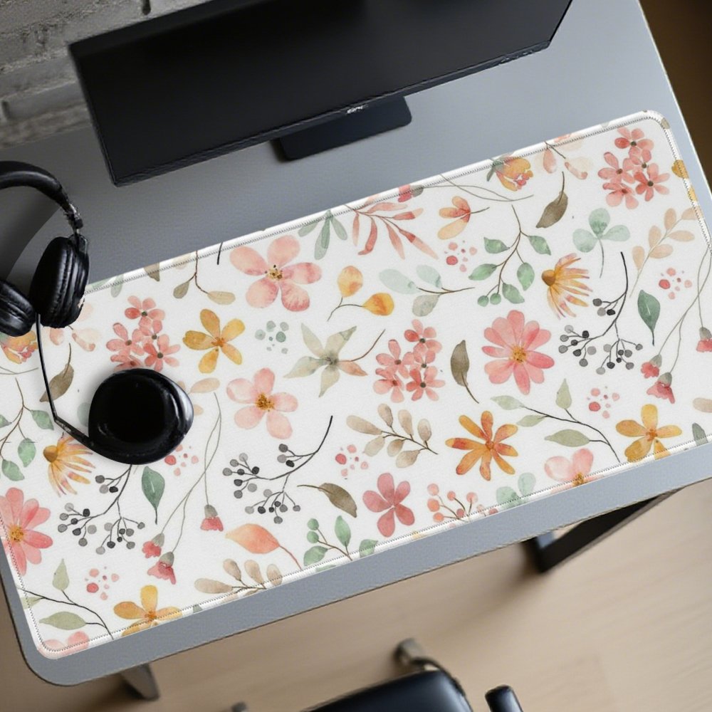 Różowo-żółta podkładka pod mys – Yellow Desk Setup recenzja i cena