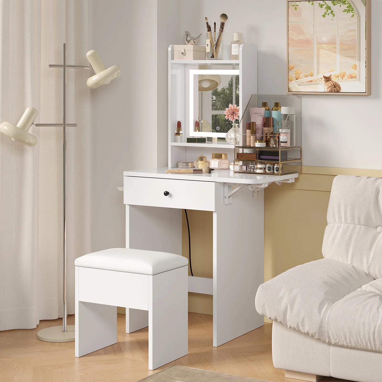 # Toaletka z szufladami Zestaw – Desk Vanity Setup recenzja i cena