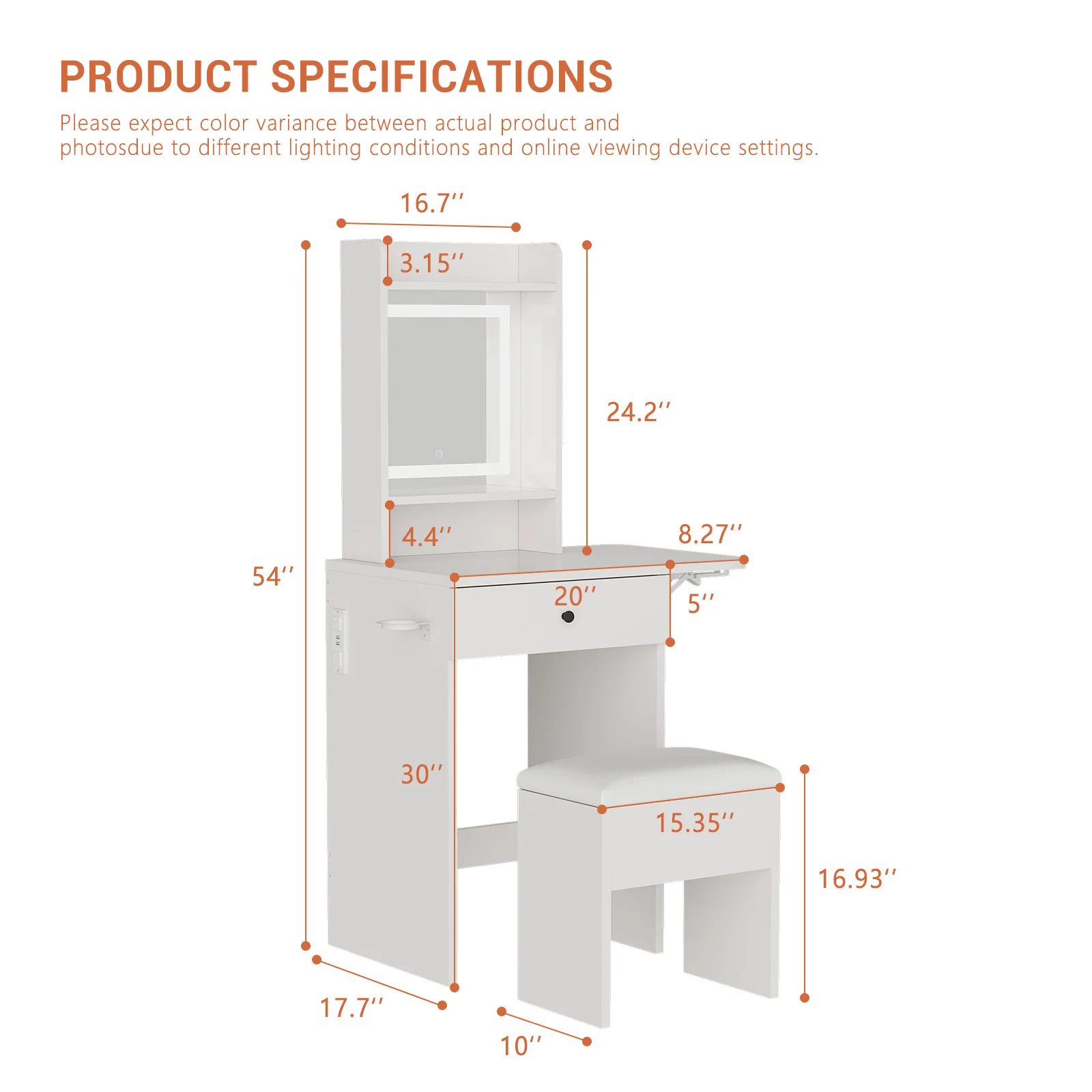 # Toaletka z szufladami Zestaw – Desk Vanity Setup recenzja i cena