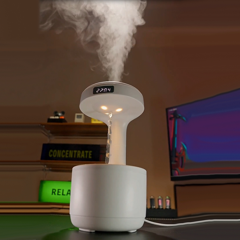 Nawilżacz powietrza z kroplami – Desk Setup Essentials recenzja i cena